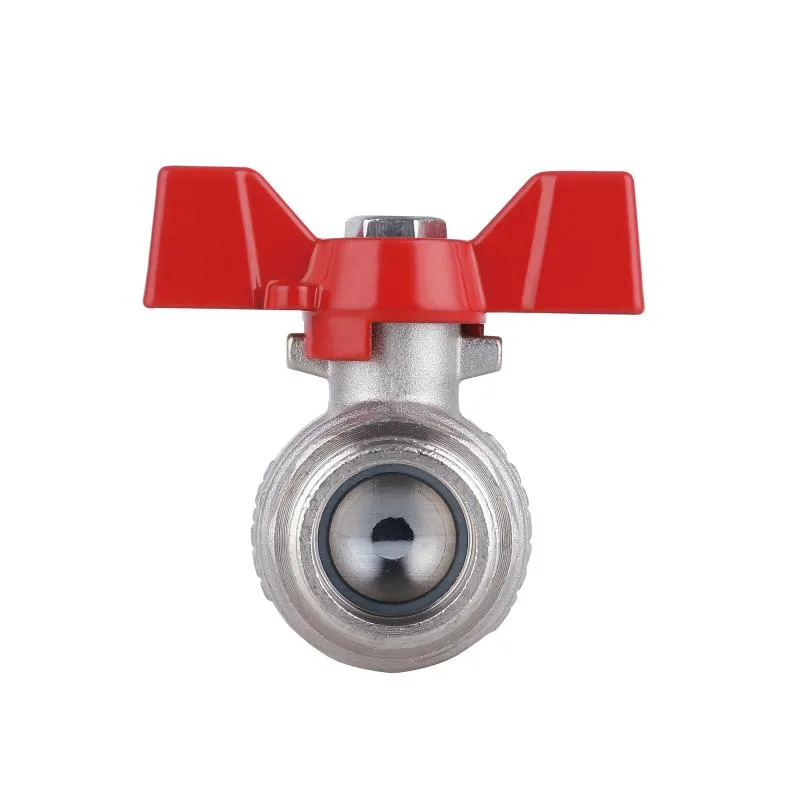 Кран кульовий Thermo Alliance Forte 3/4" латунний нікельований для води
