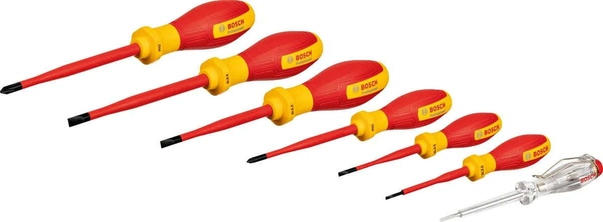 Набір викруток Bosch Professional, SL/PH, VDE, 7 шт.