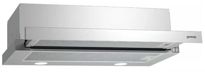 Витяжка Gorenje вбудовувана 50см 322м3/год для кухні з нержавіючої сталі повітряний фільтр рециркуляція