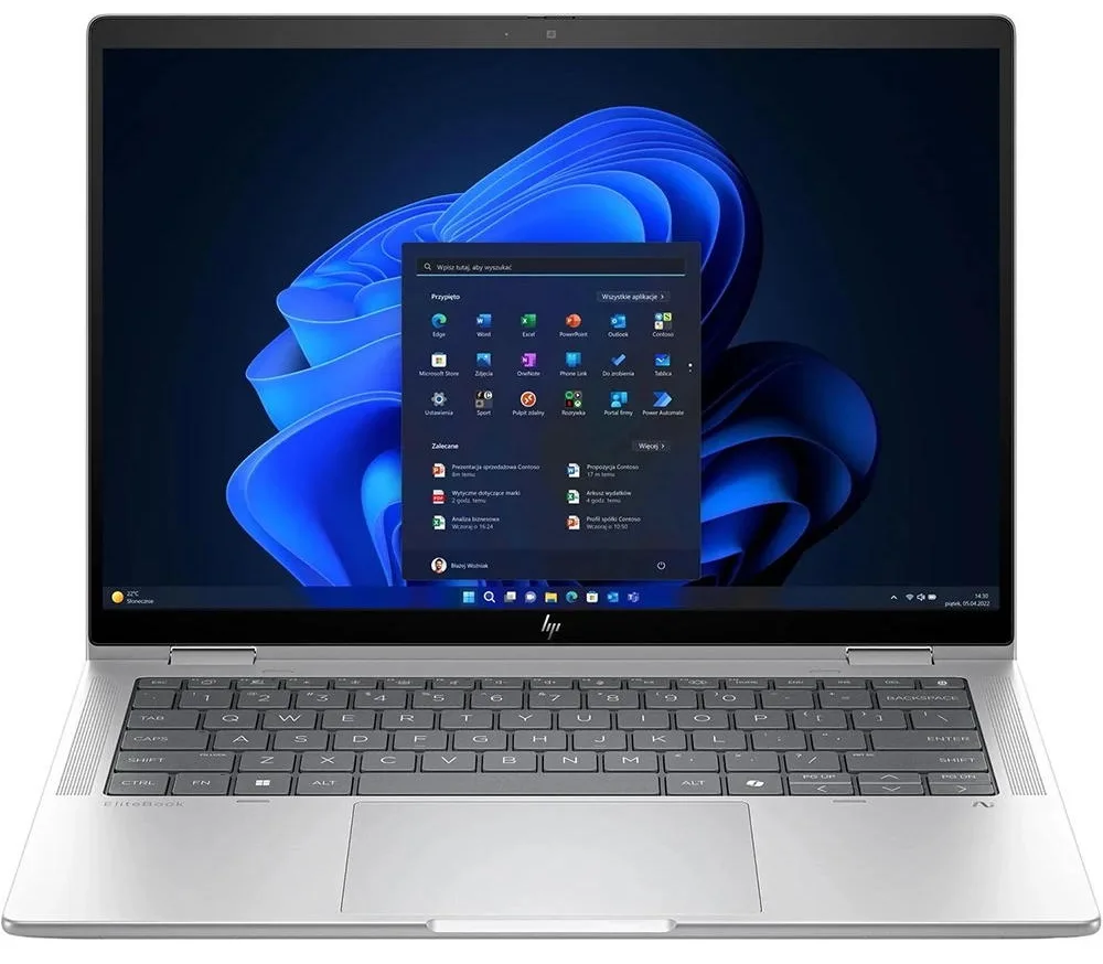 Ноутбук HP EliteBook X Flip G1i 14" WUXGA Touch AG, Intel U7-258V, 32GB, F1TB, UMA, Win11P, серебристый
