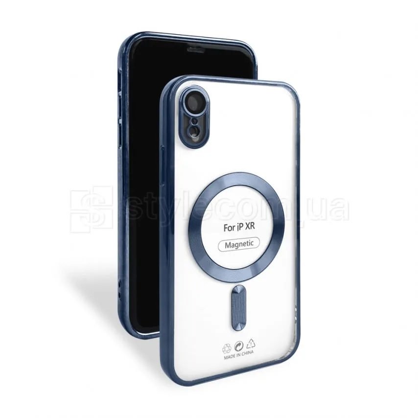 Чохол MagSafe для Apple iPhone Xr силікон синій