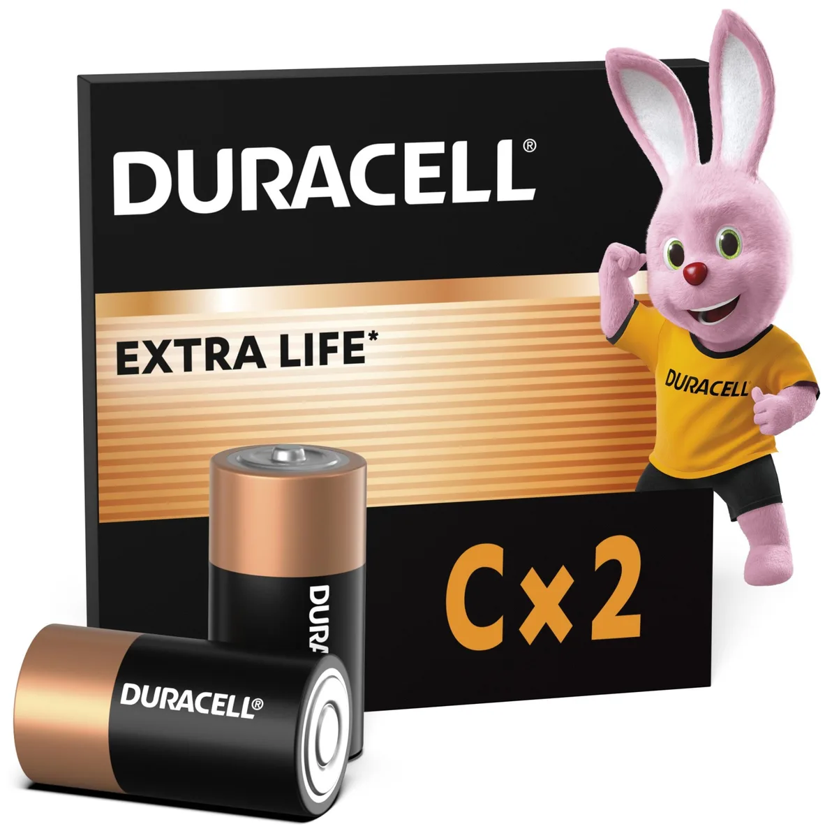 Лужні батарейки Duracell C 2 шт 1,5 В
