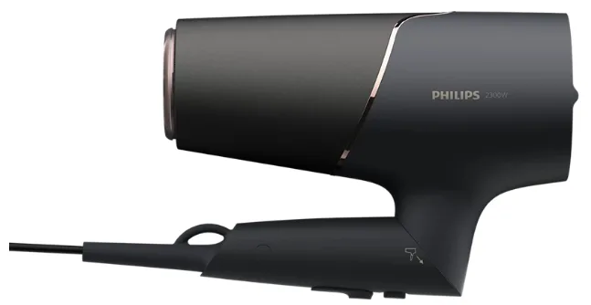 Фен Philips 2300 Вт с ионизацией, с концентраторами 9 мм и 11 мм, черный.