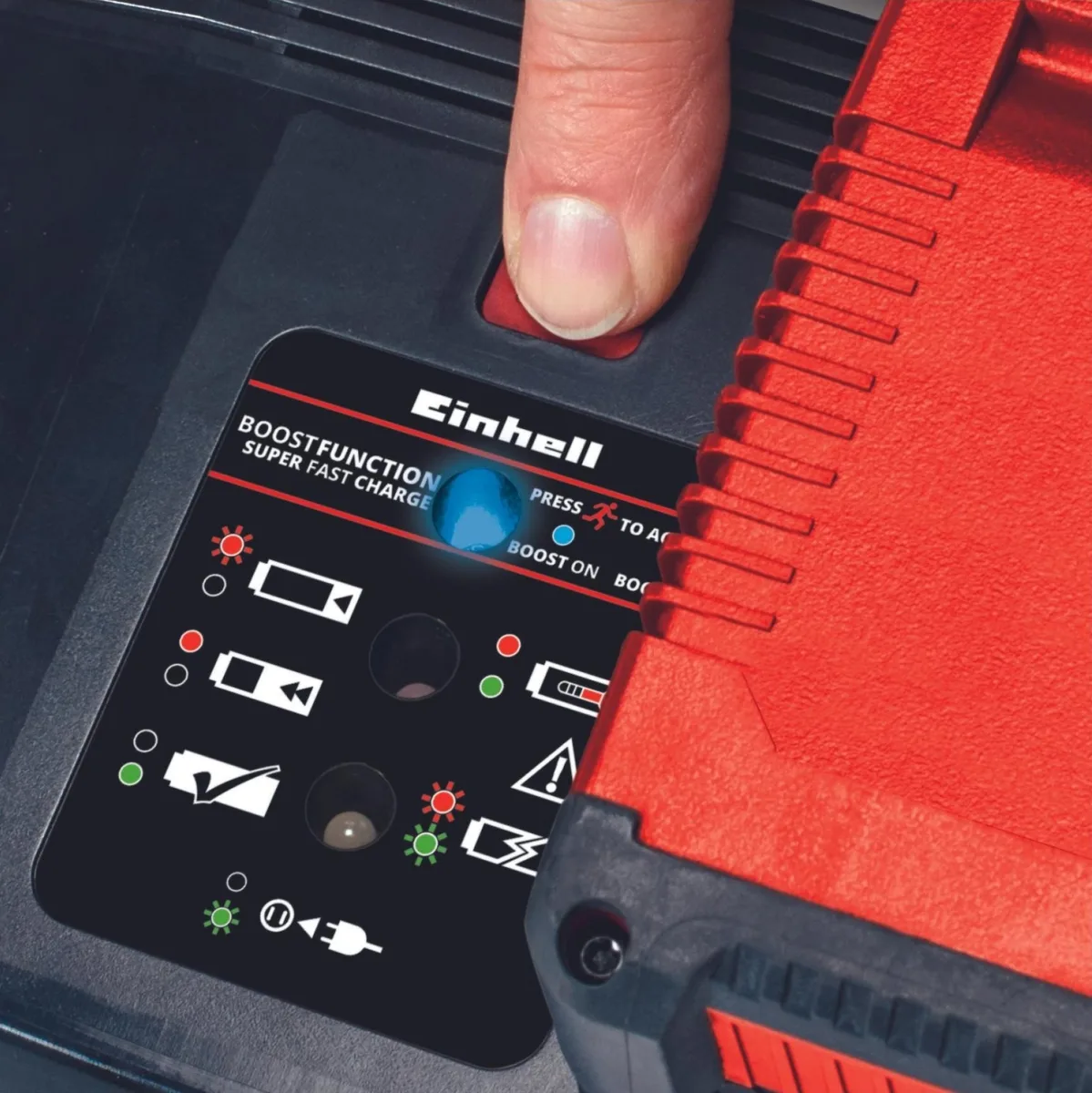 Зарядний пристрій Einhell PXC Boostcharger 3A 18В 8А 0.83кг для акумуляторів.