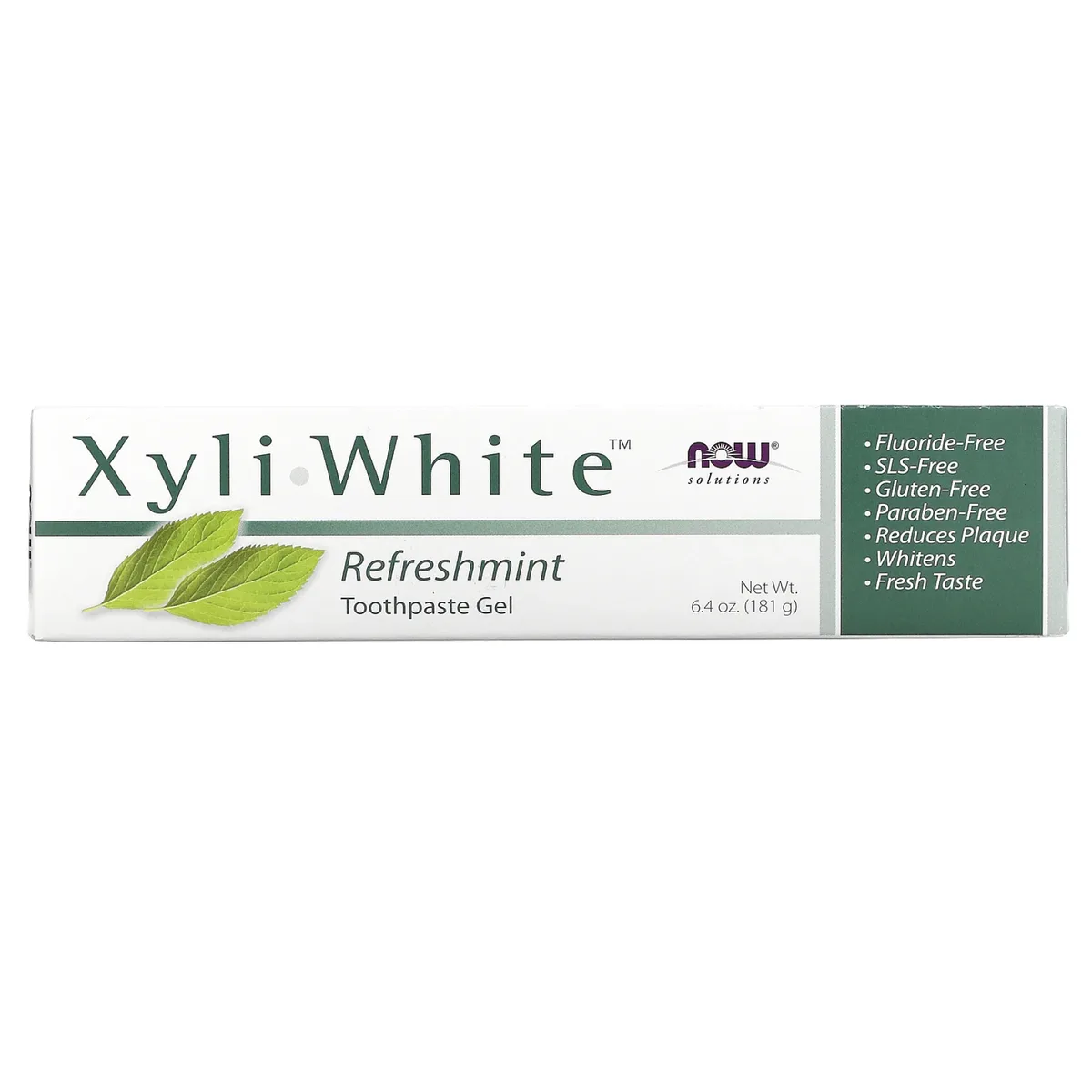 Зубна паста гель Now Foods XyliWhite м'ятна 6,4 унції без фтору SLS