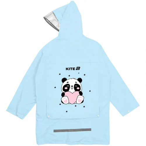 Дощовик Kite дитячий Lovely Panda водонепроникний плащ для дітей з капюшоном захисний дощовий костюм