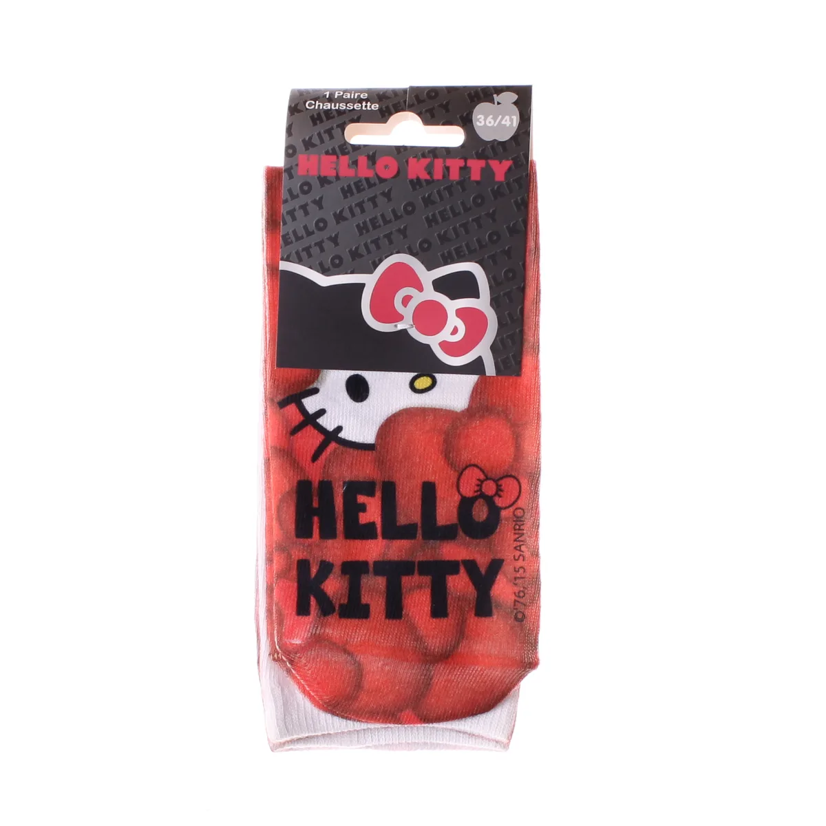Шкарпетки HELLO KITTY 98% поліестер 36-41 червоні