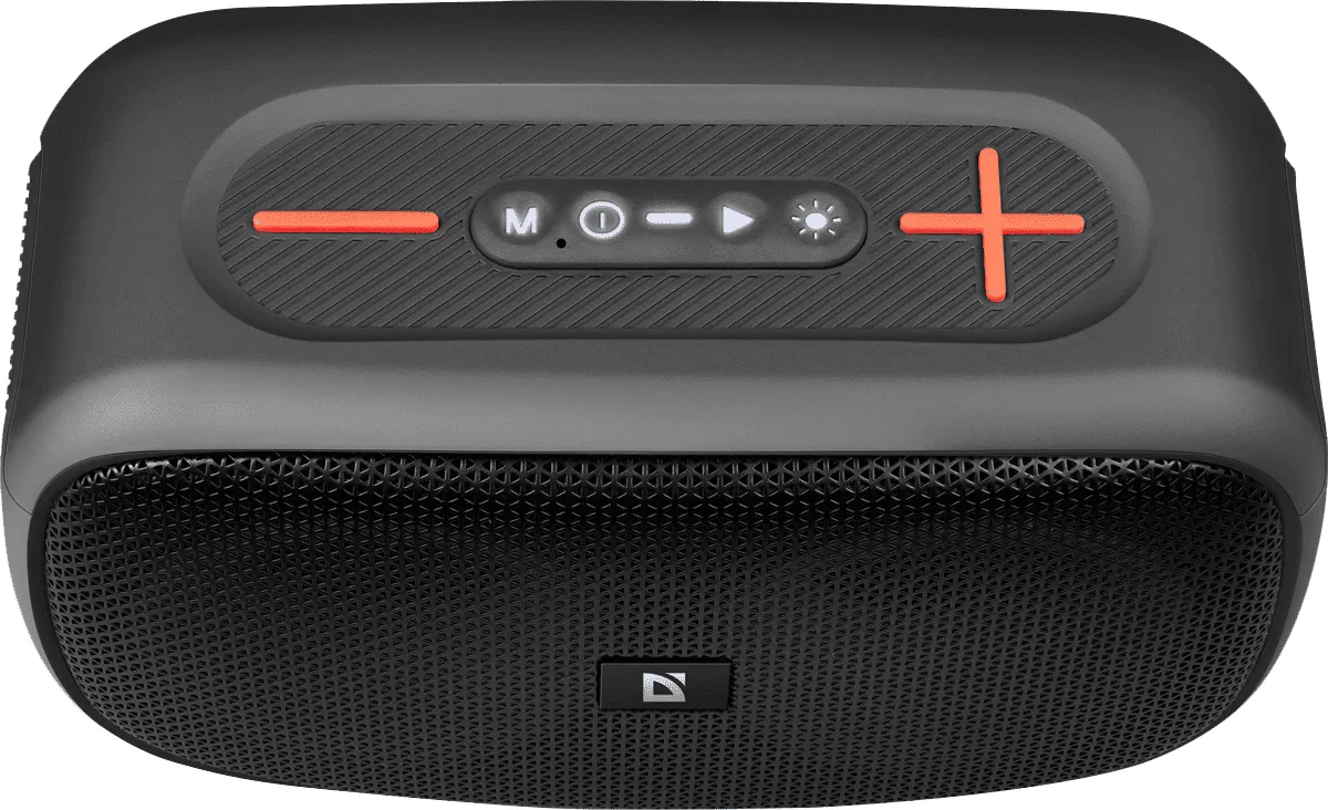 Портативна акустика Defender пластик 9,6х11,7х20,5 см чорна 20 Вт Bluetooth 5.3
