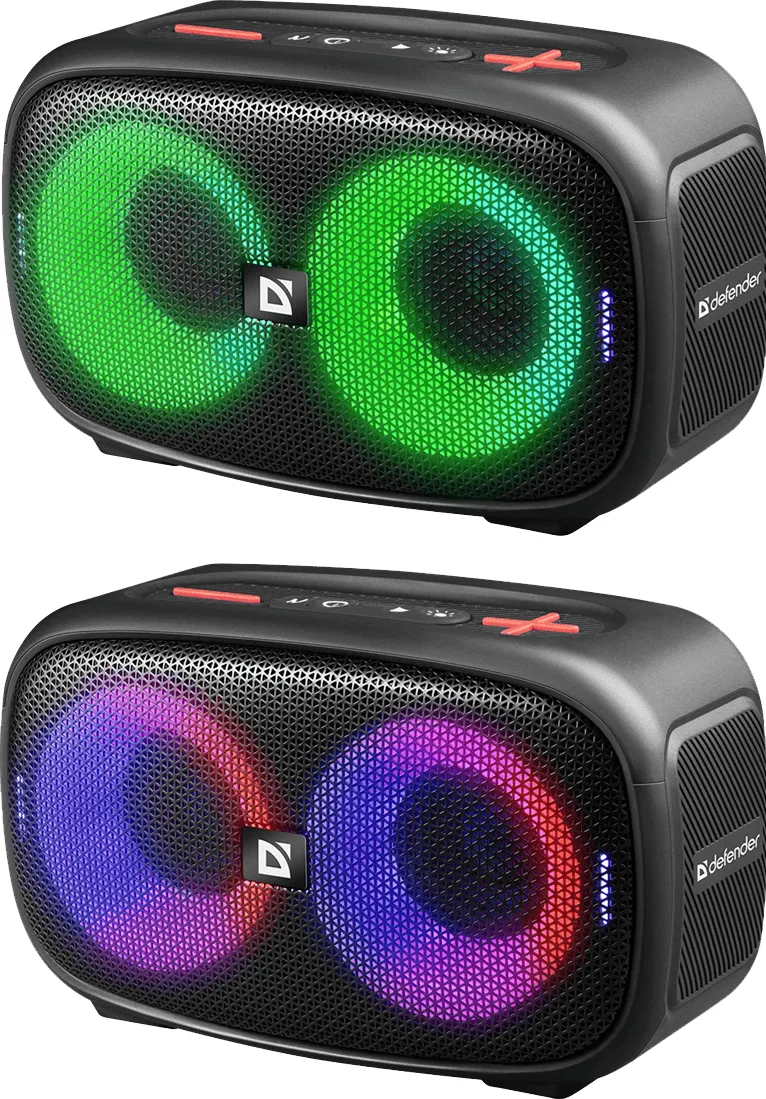 Портативна акустика Defender пластик 9,6х11,7х20,5 см чорна 20 Вт Bluetooth 5.3