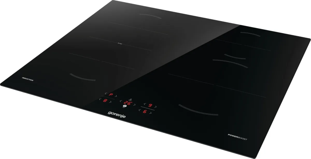 Варильна поверхня Gorenje індукційна 60см чорна TouchControl для кухні з функцією PowerBoost