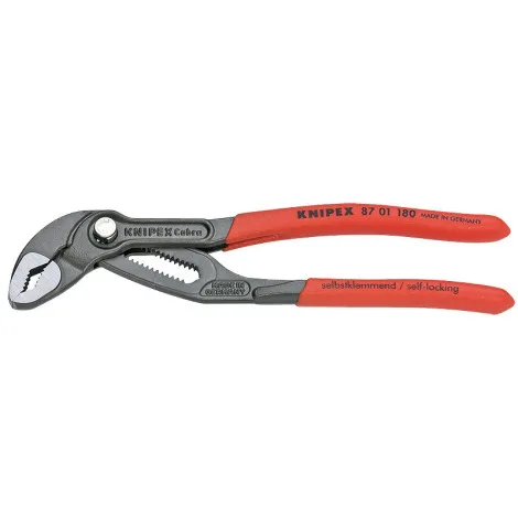 Кліщі сантехнічні KNIPEX інструментальна сталь 180 мм чорні