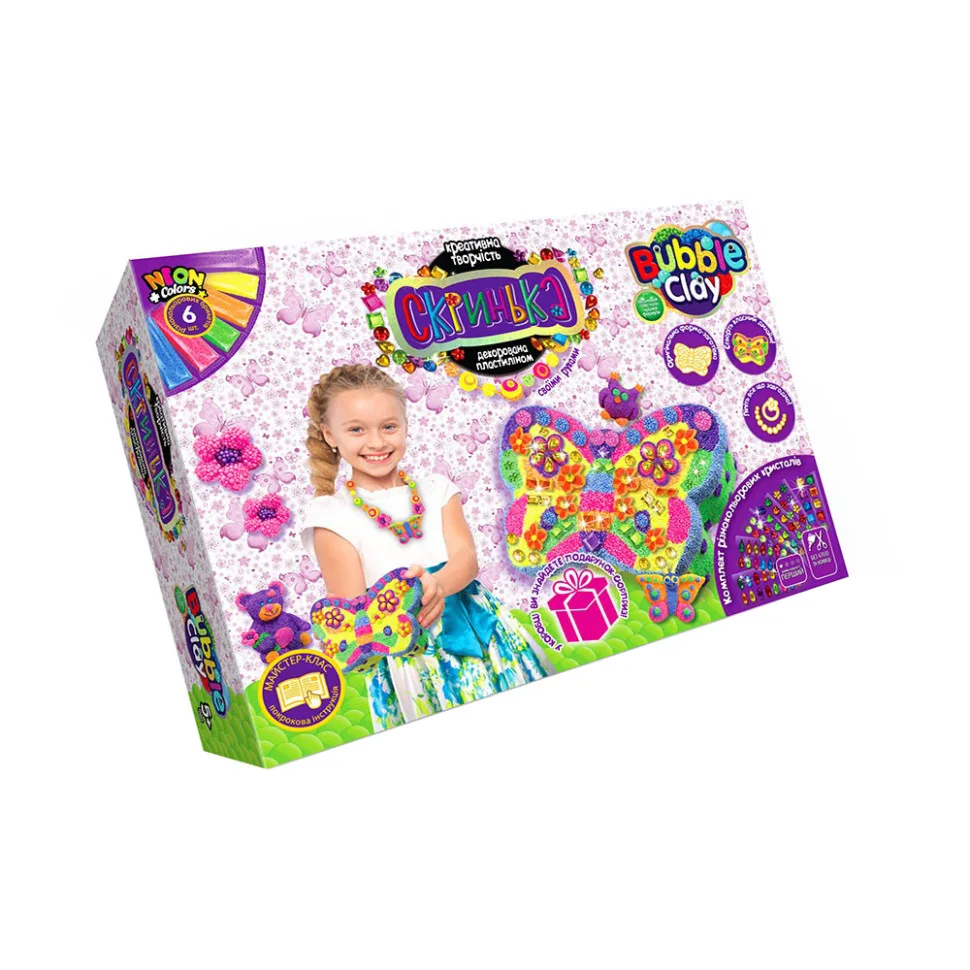 Набор креативного творчества Danko Toys декор пластилином 24х18х10 см Бабочка
