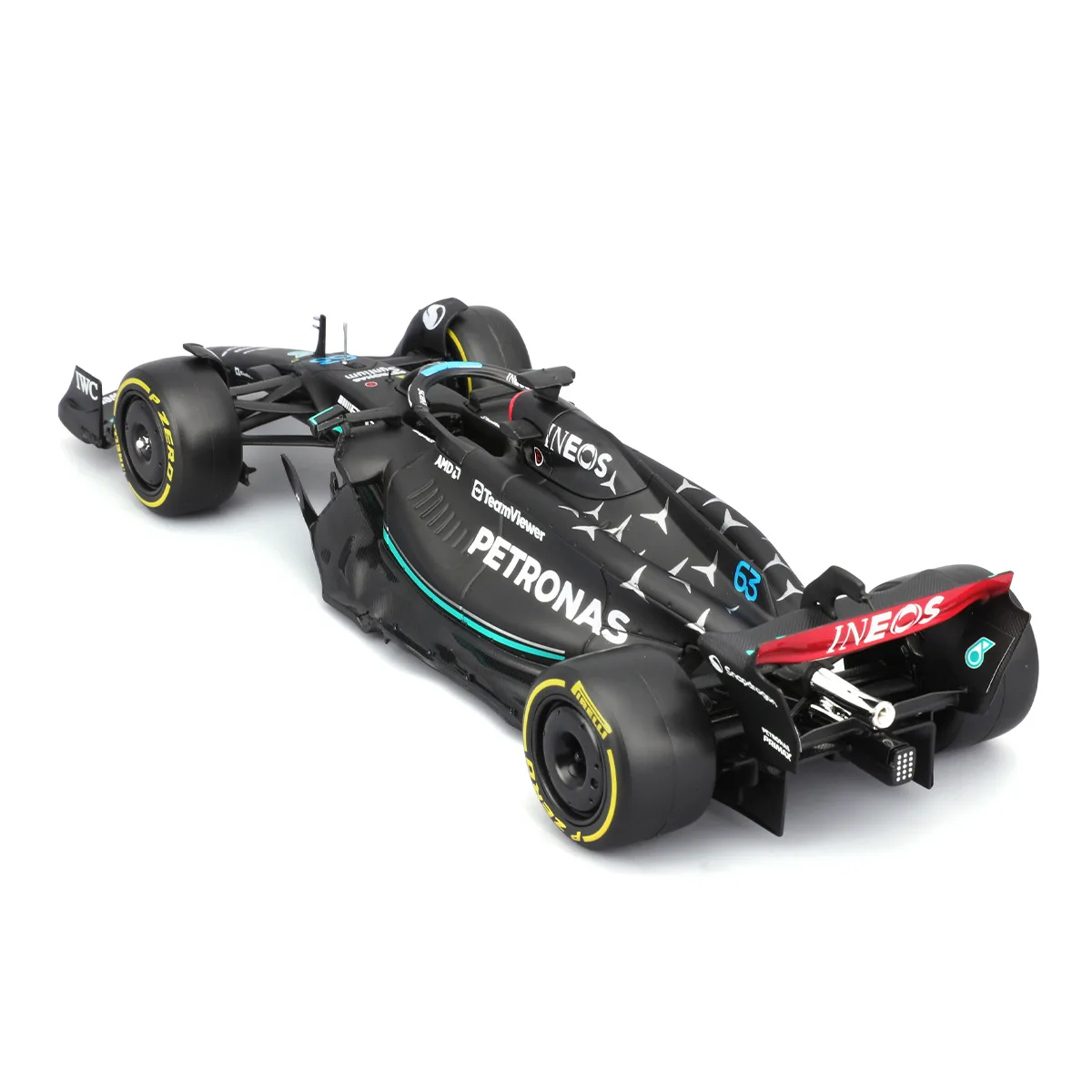 Автомодель с фигуркой Bburago металл 1:24 черный