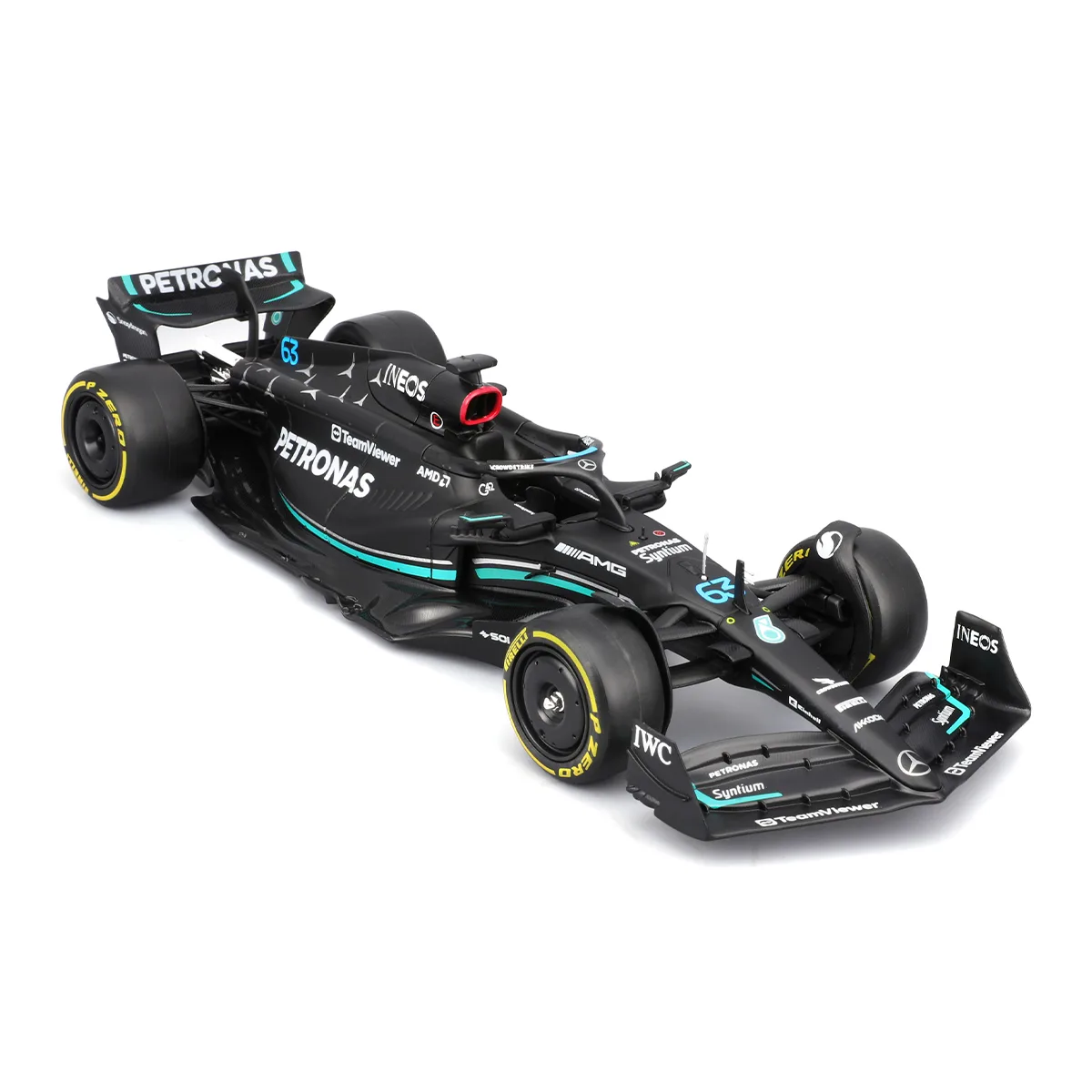 Автомодель с фигуркой Bburago металл 1:24 черный