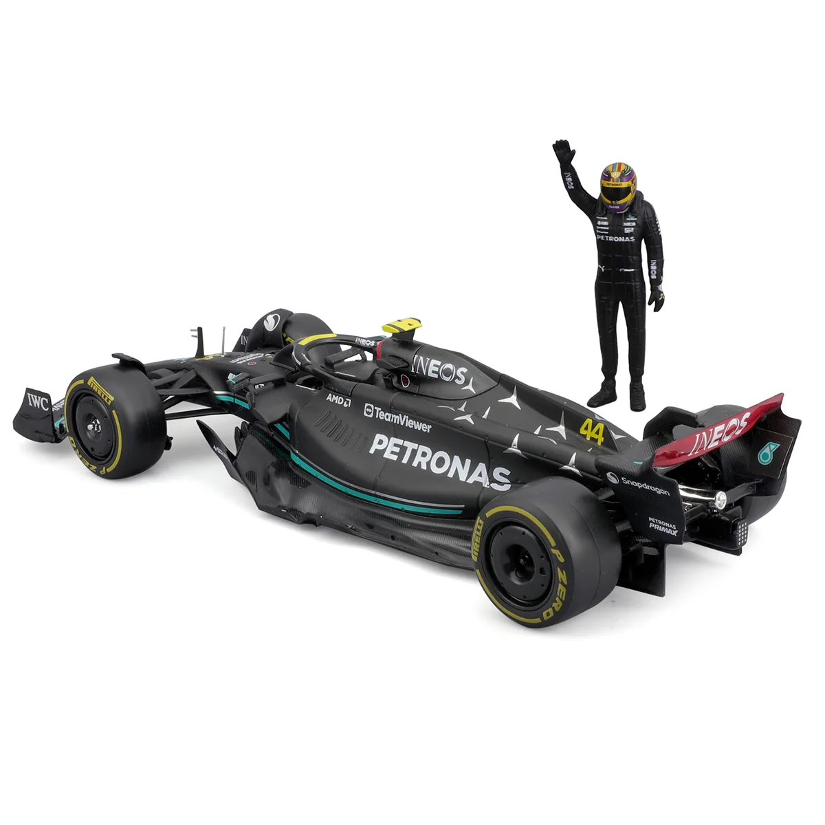 Автомодель с фигуркой Bburago металл 1:24 черный