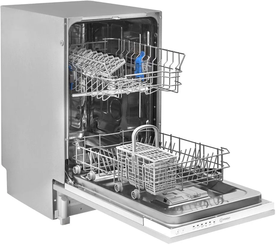 Встраиваемая посудомоечная машина Indesit, 10 комплектов, класс энергоэффективности A+, ширина 45 см, белая