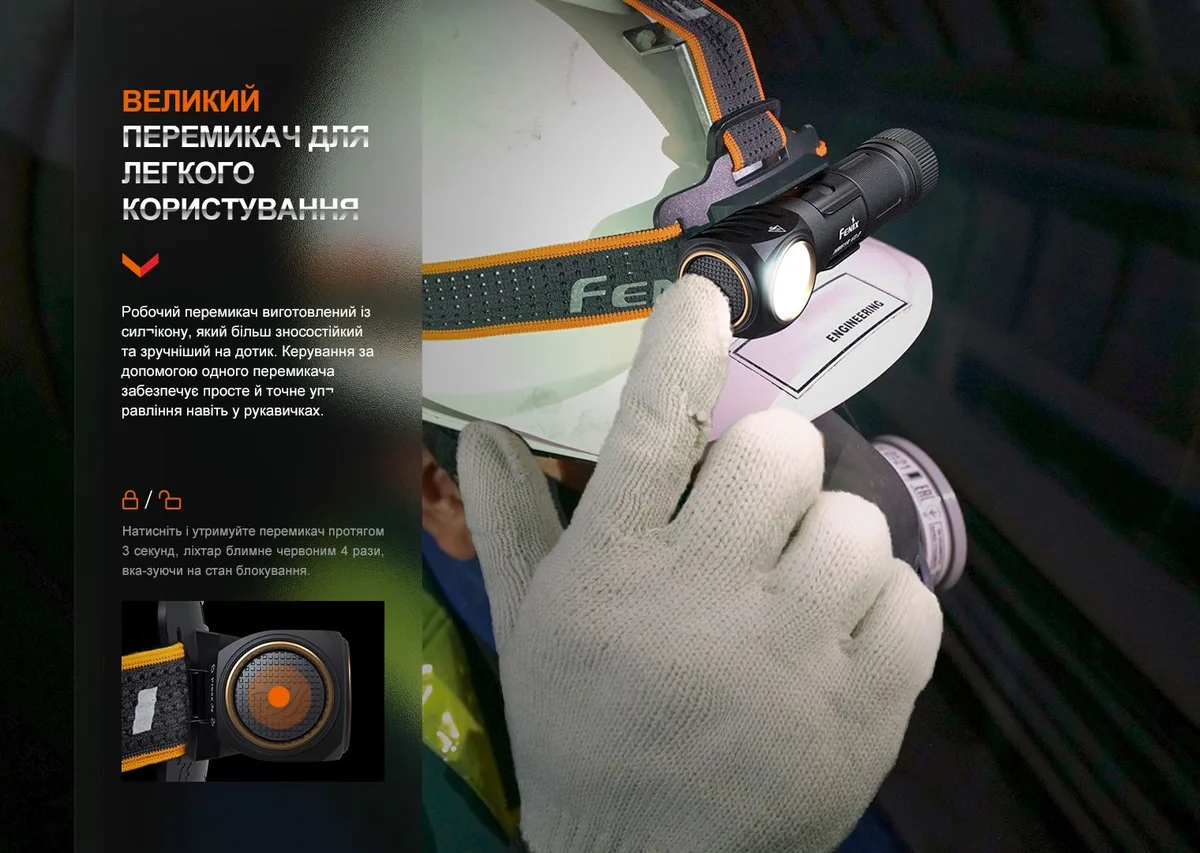 Мультилихтар Fenix алюминиевый 101х45х36 мм красный белый