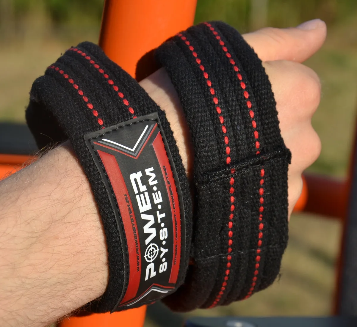 Лямки для тяги Active Point бавовна S/M червоні