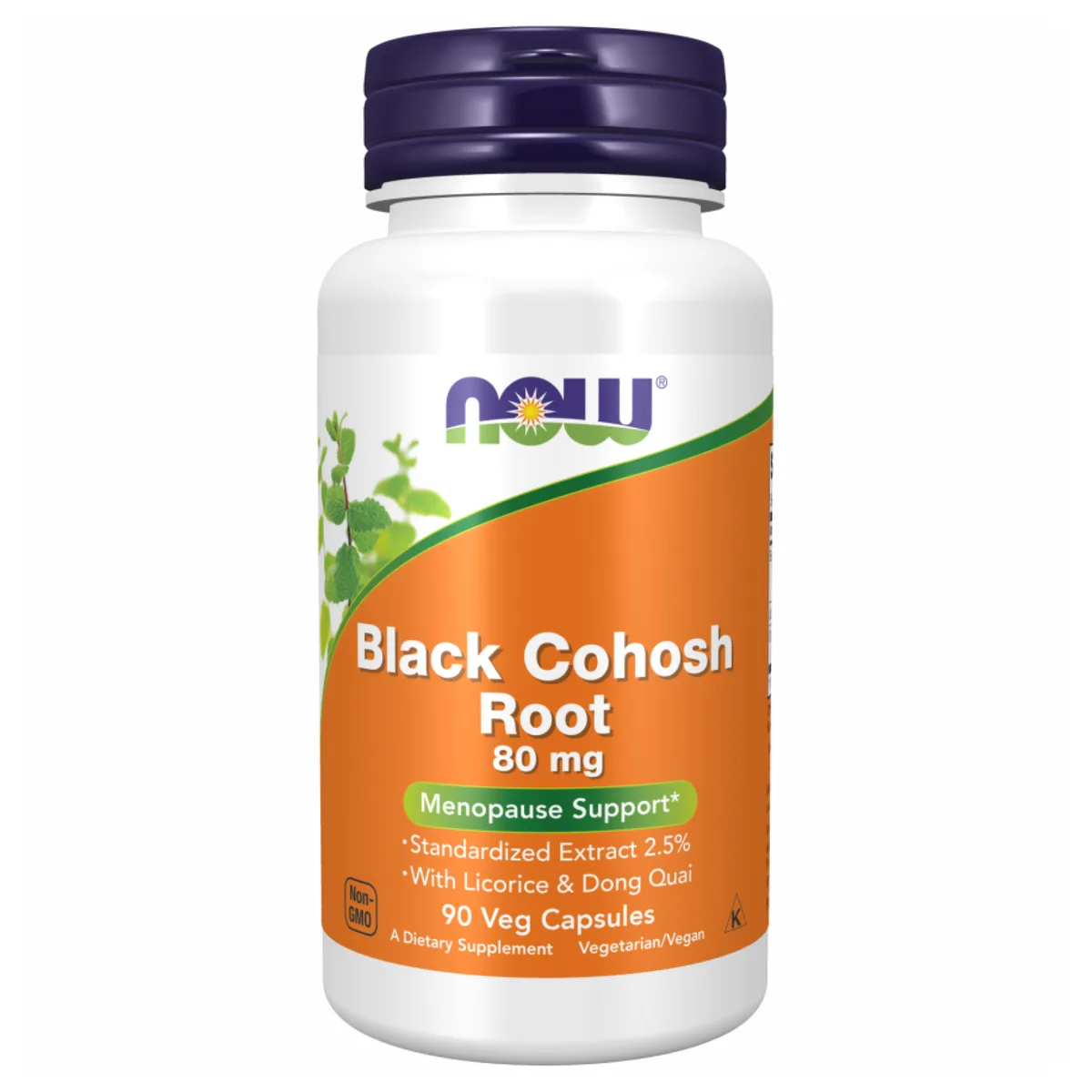 Black Cohosh NOW Foods 80mg 90 vcaps вегетарианская диетическая добавка
