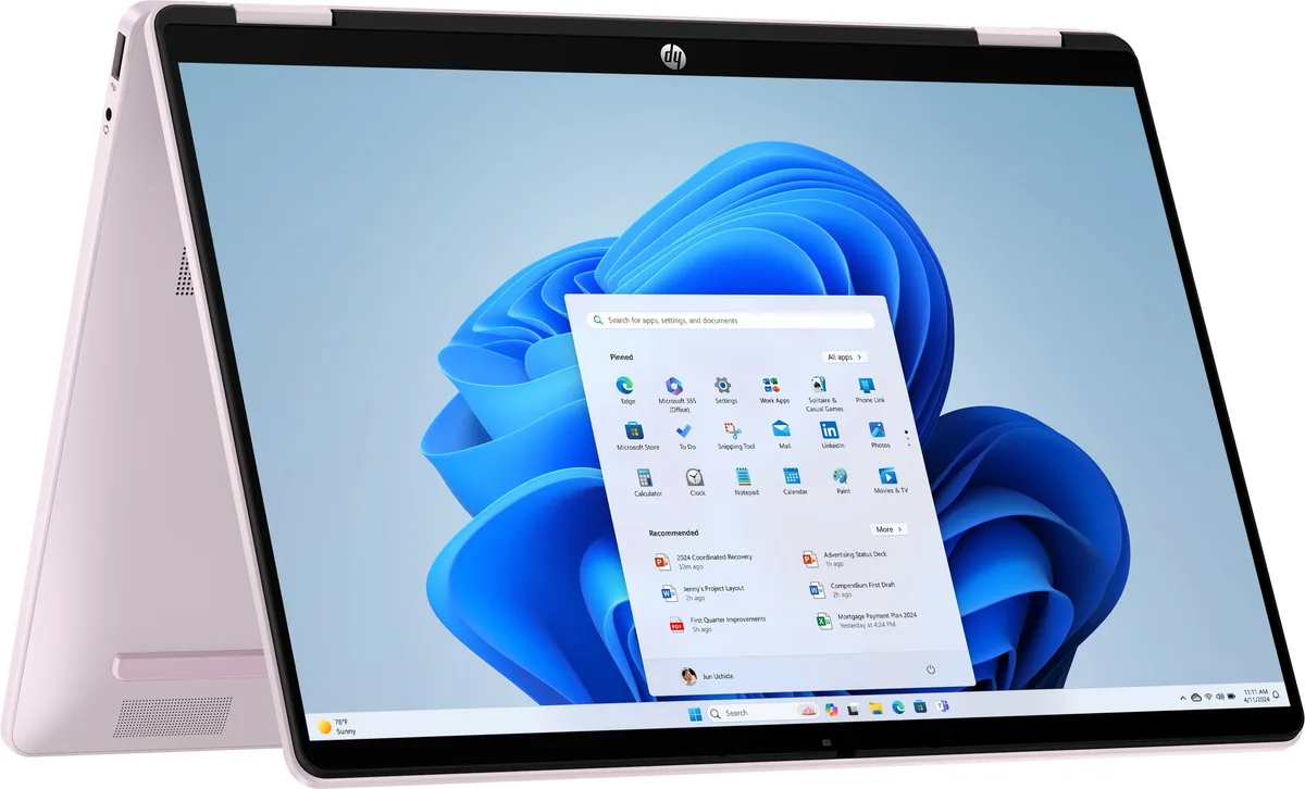Ноутбук HP 14" IPS сенсорний рожевий Intel Core 7 24ГБ 1ТБ SSD