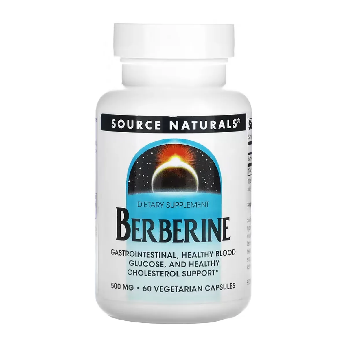 Берберин Source Naturals 500 мг 60 капсул для поддержки глюкозы холестерина ЖКТ