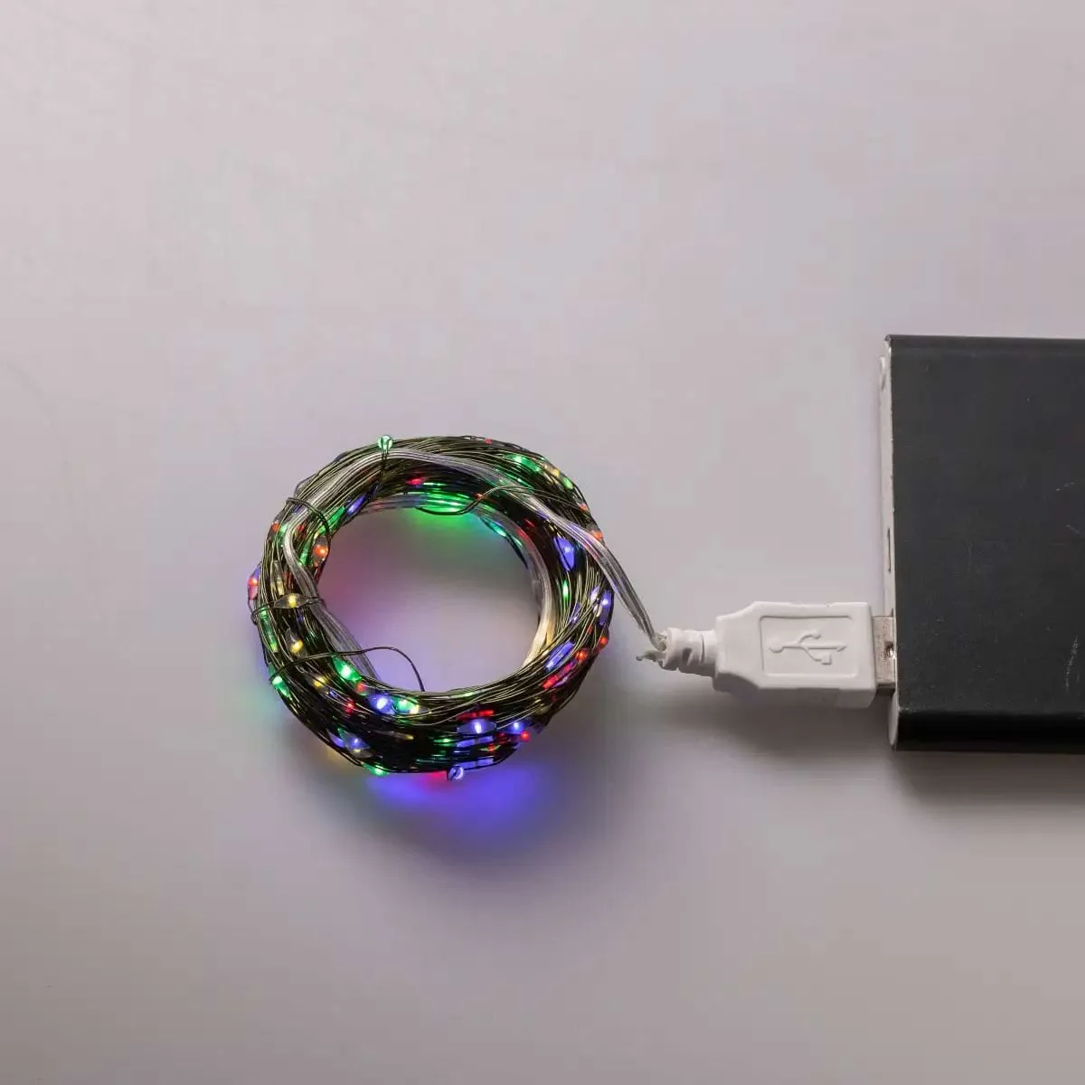Гирлянда светодиодная 20 м 200 led разноцветная зеленый провод