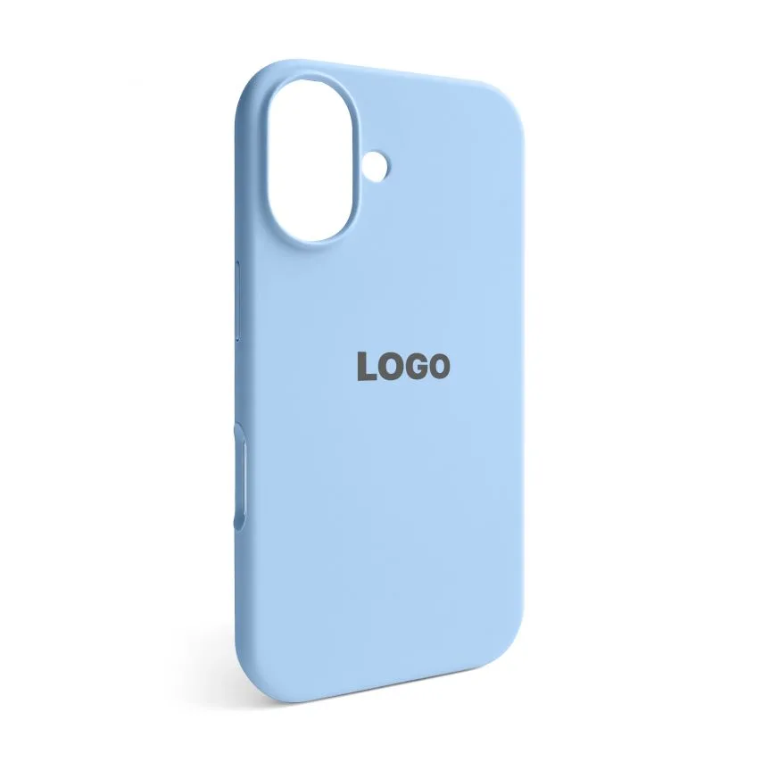 Чохол Silicone Case для Apple iPhone силіконовий 16 блакитний