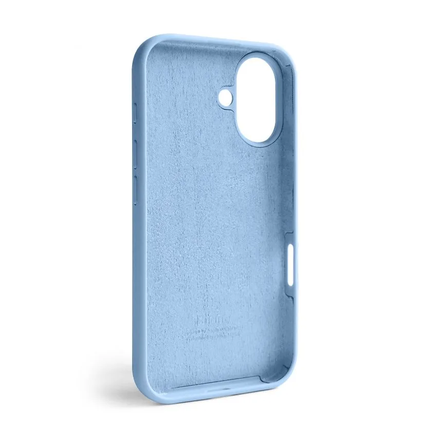 Чохол Silicone Case для Apple iPhone силіконовий 16 блакитний