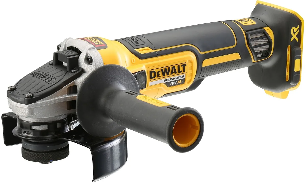 Акумуляторна кутова шліфмашина DeWalt XR Li-ion 18B 125 мм 9000 об/хв у кейсі 1.74 кг без батареї та зарядного пристрою.