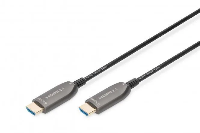 Кабель DIGITUS HDMI AOC гібридний 20 м чорний UHD 8K