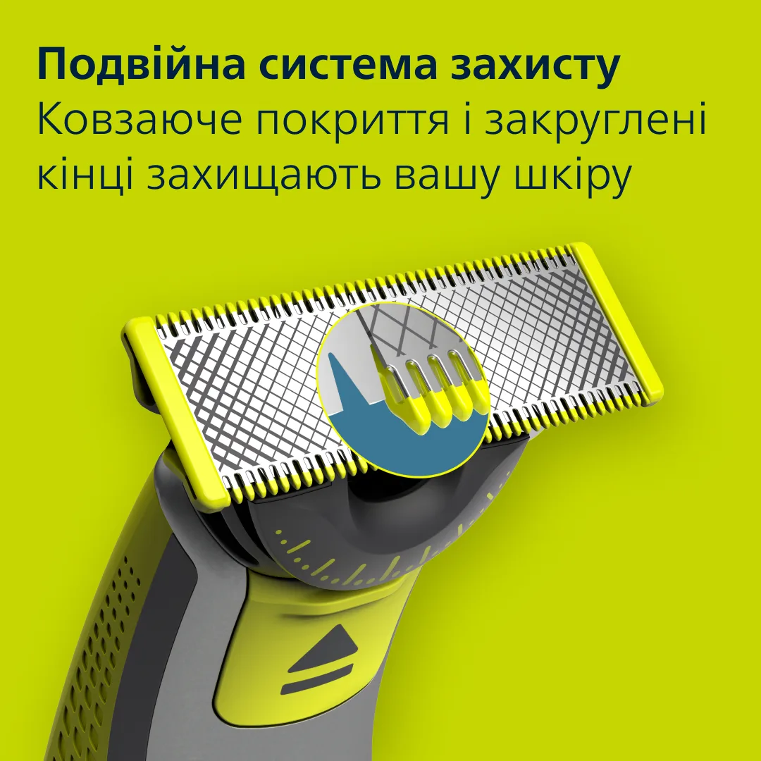 Змінне лезо Philips OneBlade 2 шт для QP14xx QP25xx QP26xx QP27xx QP28xx QP65xx QP66xx