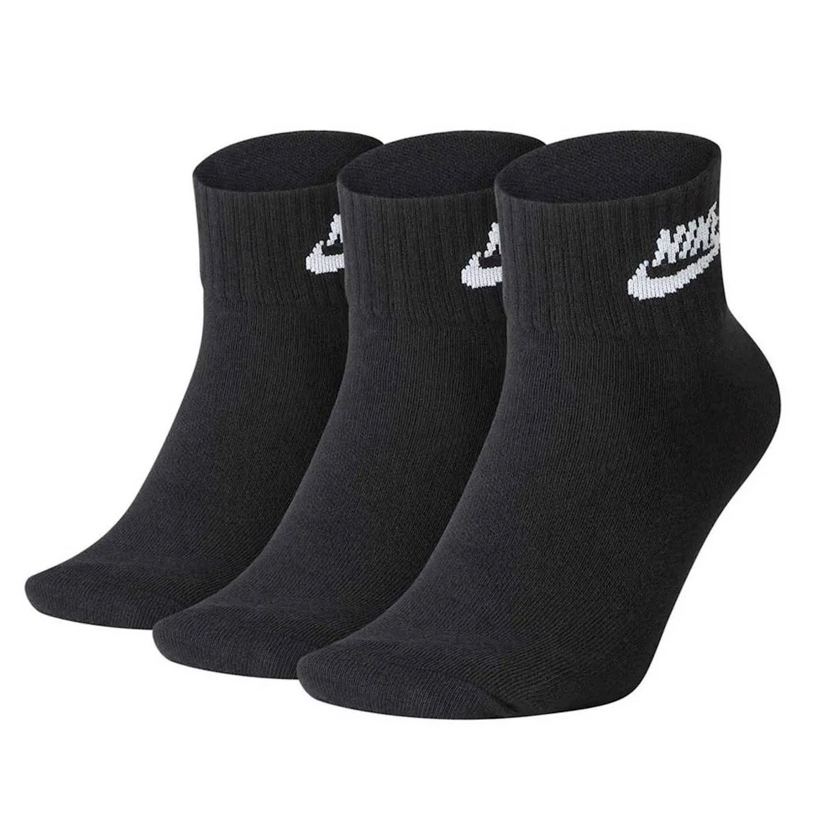 Шкарпетки NIKE бавовна 34-38 чорний 3 пари