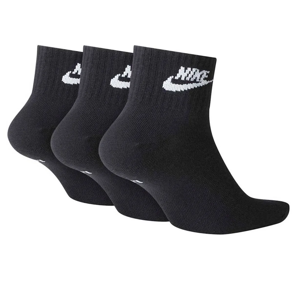 Шкарпетки NIKE бавовна 34-38 чорний 3 пари