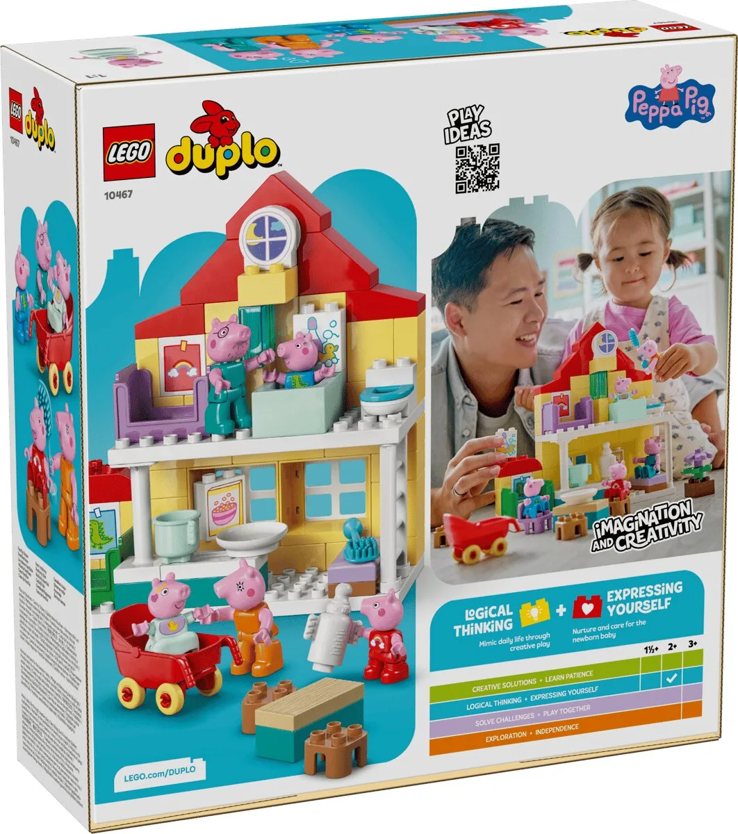 Конструктор LEGO DUPLO 10467 Peppa Pig будинок різнокольоровий