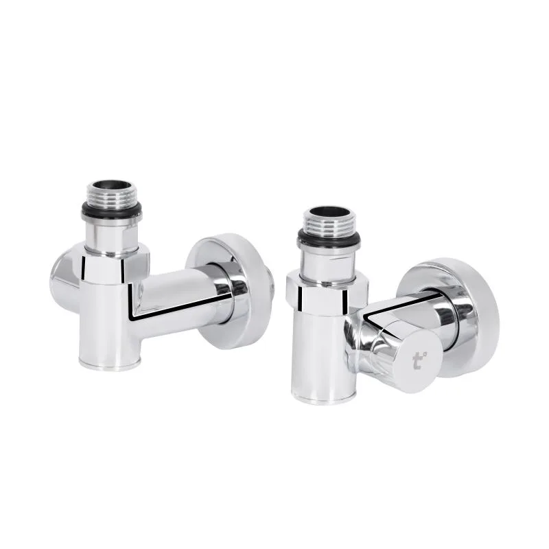 Кутовий вентиль Thermo Alliance Standart 1/2" латунь хром 185x135x68 мм