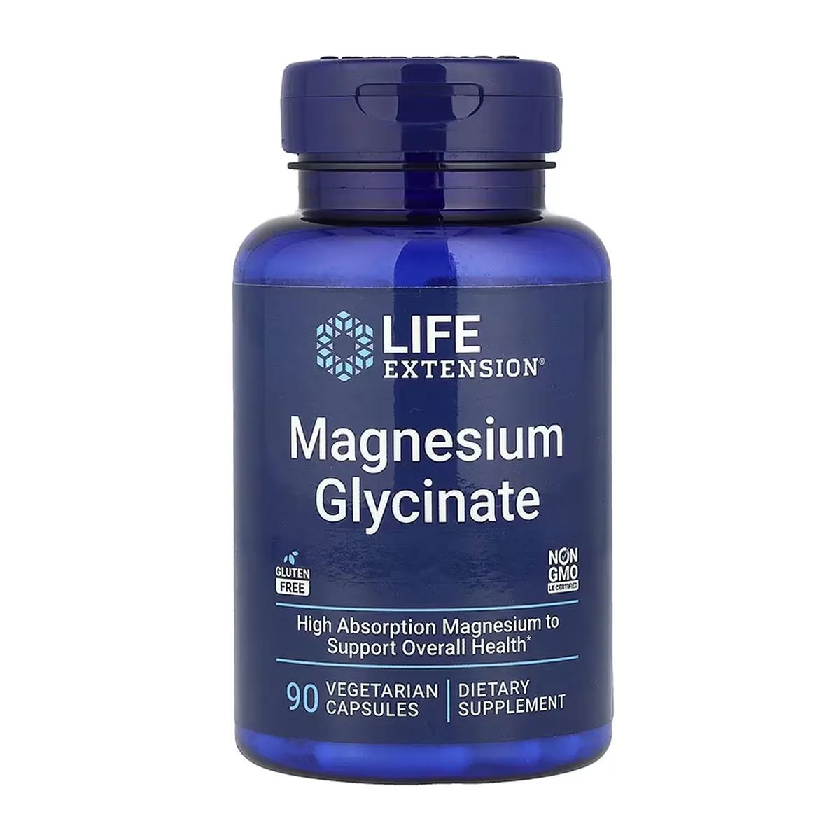 Магній гліцинат Life Extension 90 капсул без ГМО