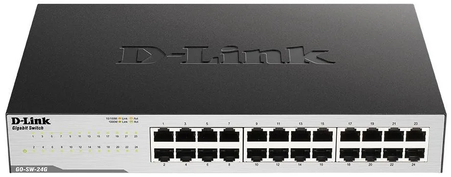 Комутатор D-Link GO-SW-24G 24xGE, Desktop, Некерований