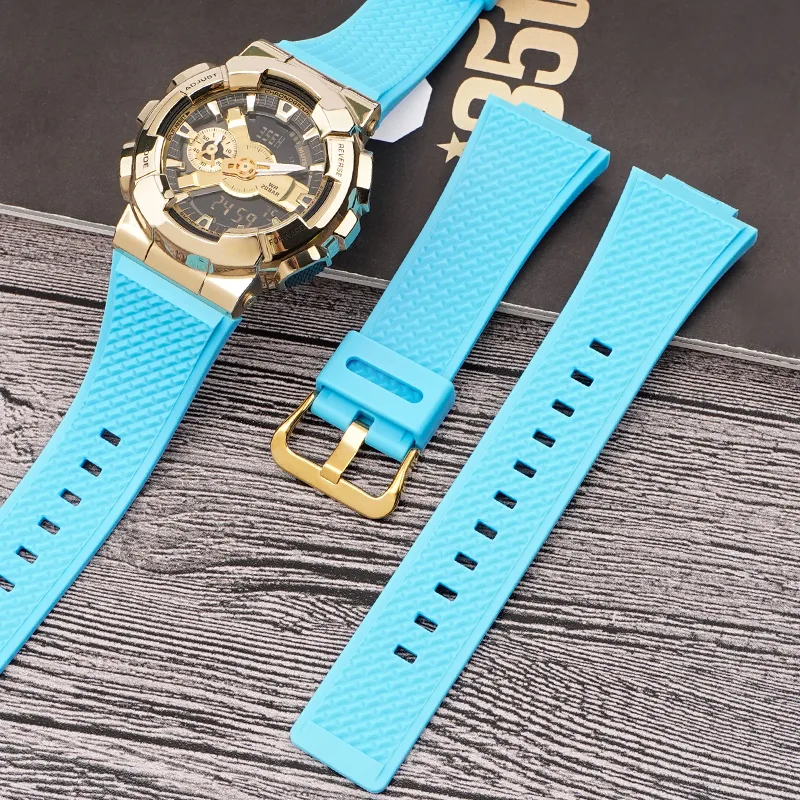 Ремінець Casio G-Shock полімер 21,3 см блакитний 16 мм пряжка