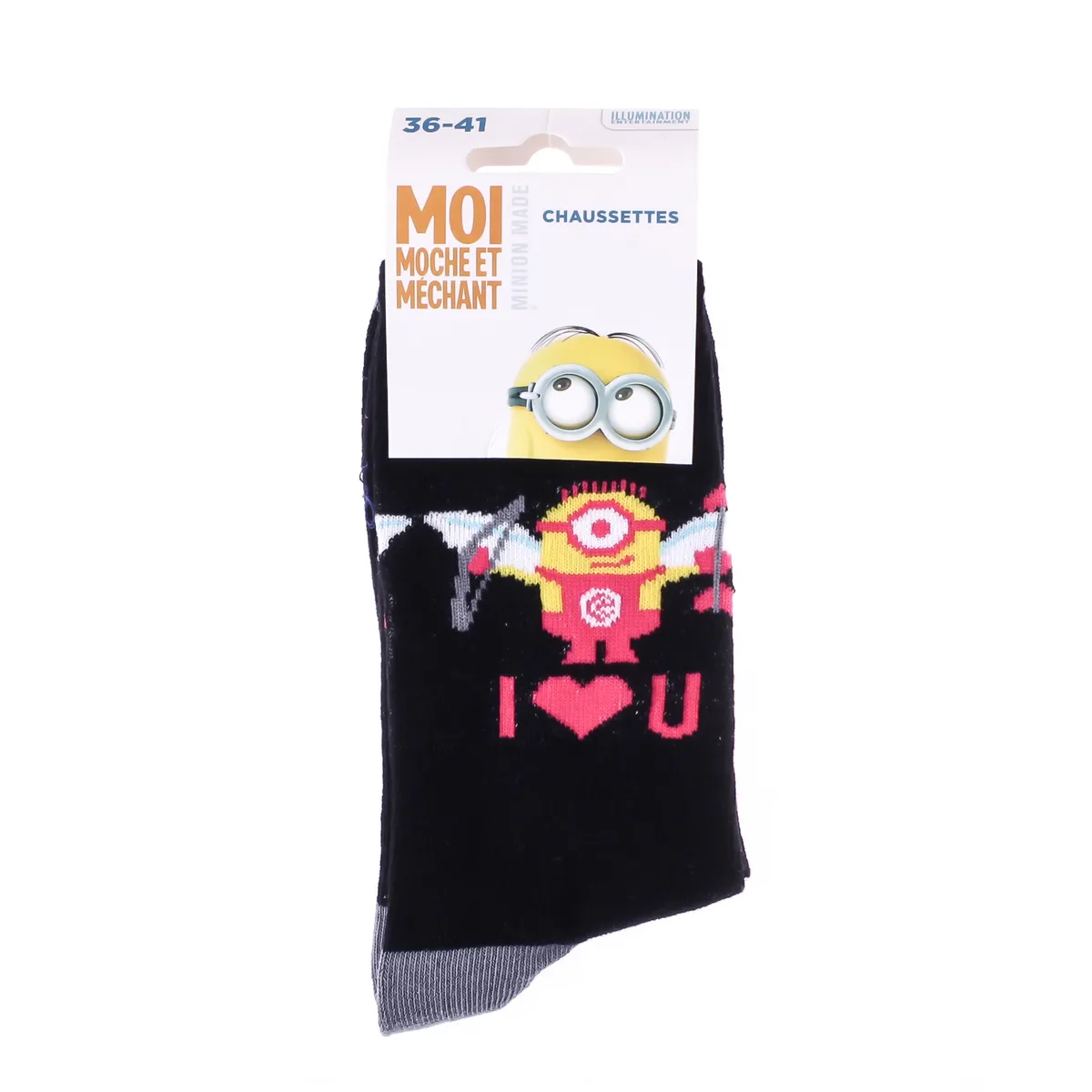 Шкарпетки MINIONS 66% бавовна 36-41 чорний
