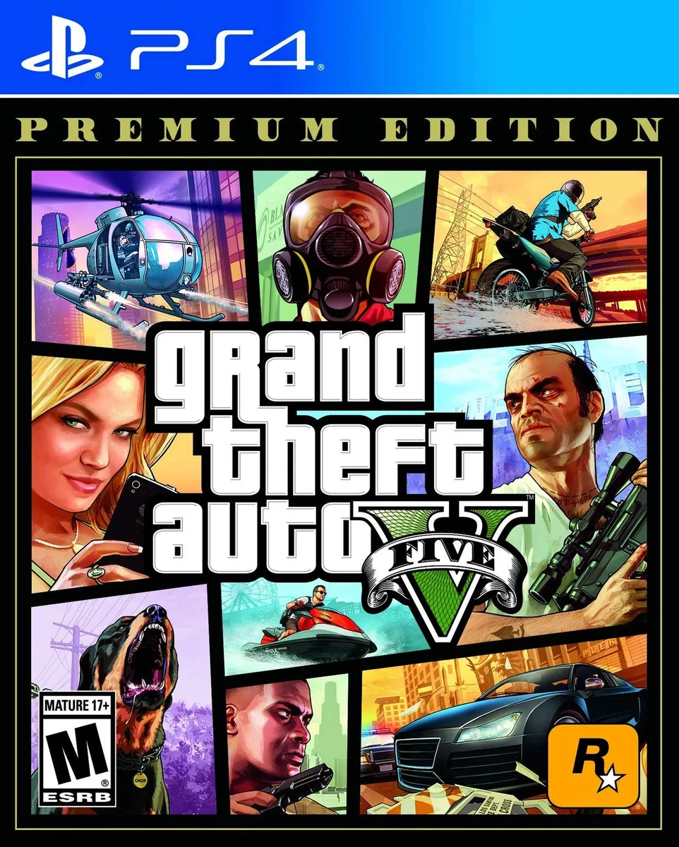 Гра консольна PS4 Grand Theft Auto V Premium Edition Blu-ray диск 1 шт