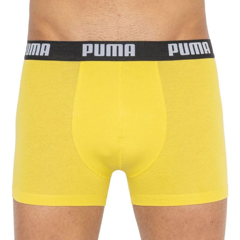 Труси-боксери Puma бавовна XL сірий жовтий 2 пари