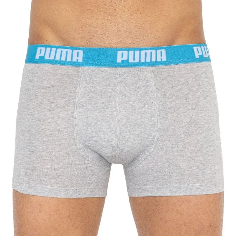 Труси-боксери Puma бавовна XL сірий жовтий 2 пари