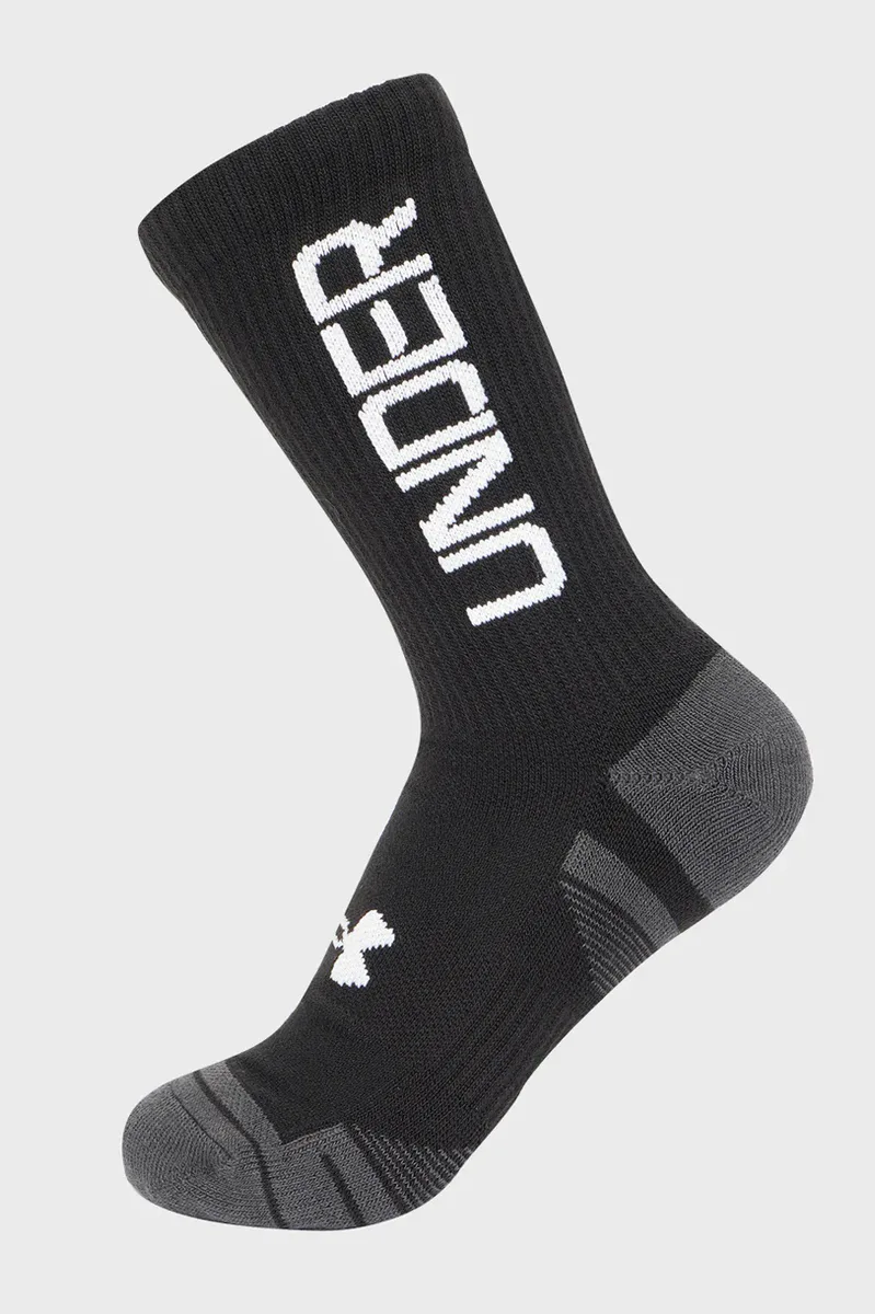 Шкарпетки Under Armour поліестер MD чорні унісекс 3 пари