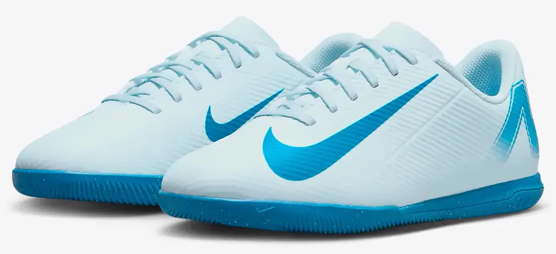 Футзалки NIKE синтетика 38 білий блакитний