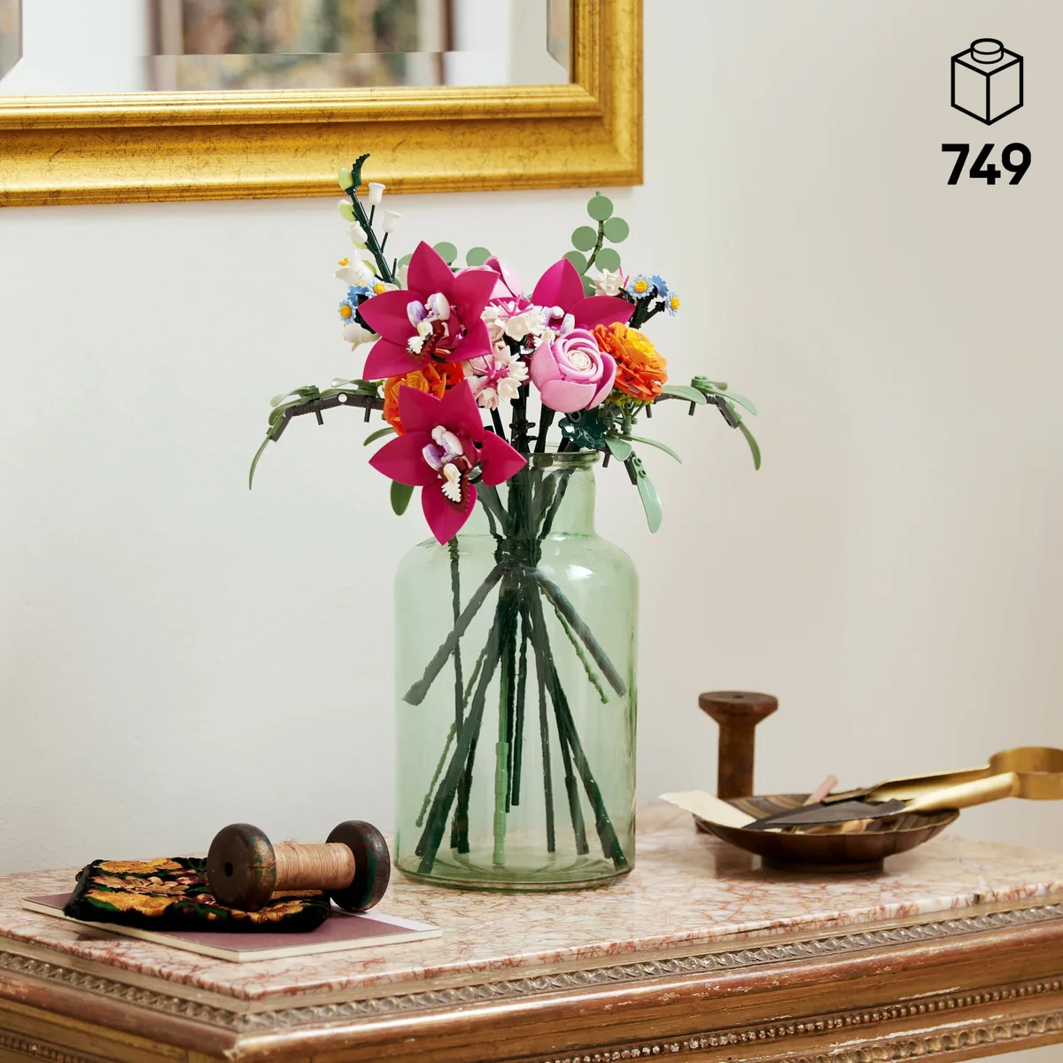 Конструктор LEGO Botanicals Милий рожевий букет квітів