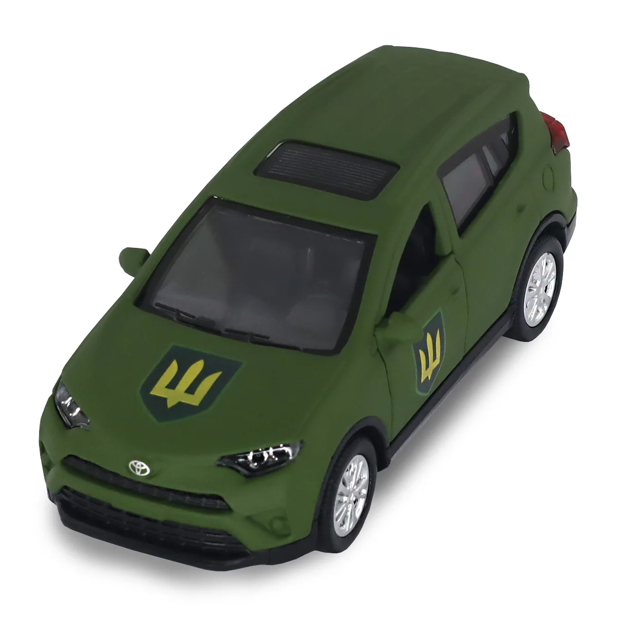 Автомодель TechnoDrive метал 12х4,5х5,5 см Шеврони Героїв Сухопутні війська ЗСУ