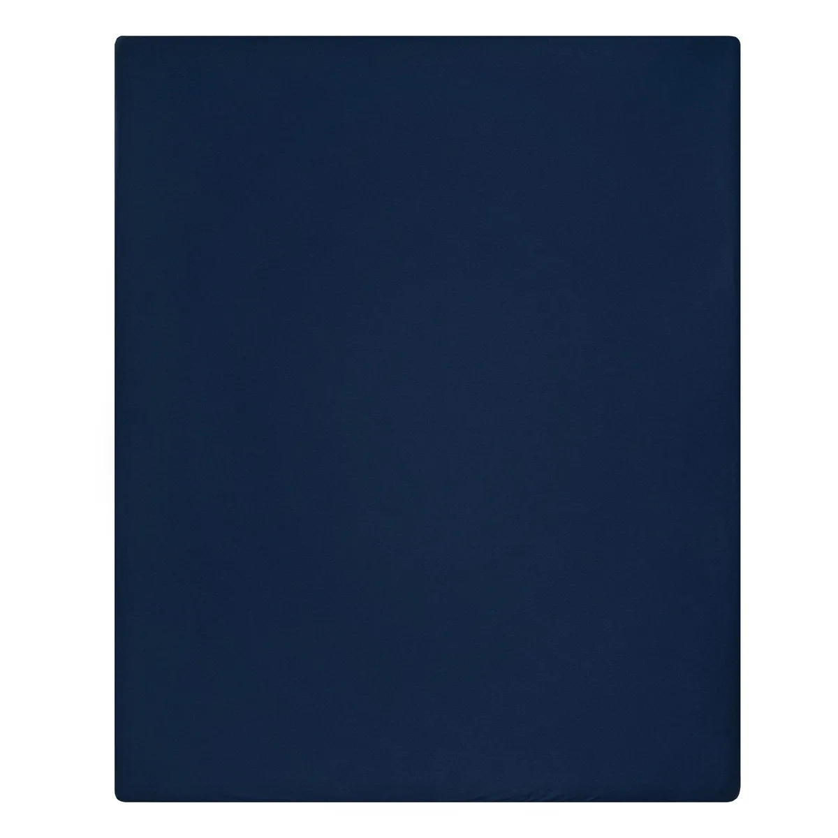 Простирадло на резинці ARDESTO 180x200+30см синє бавовняне сатинове для двоспального ліжка постільна білизна