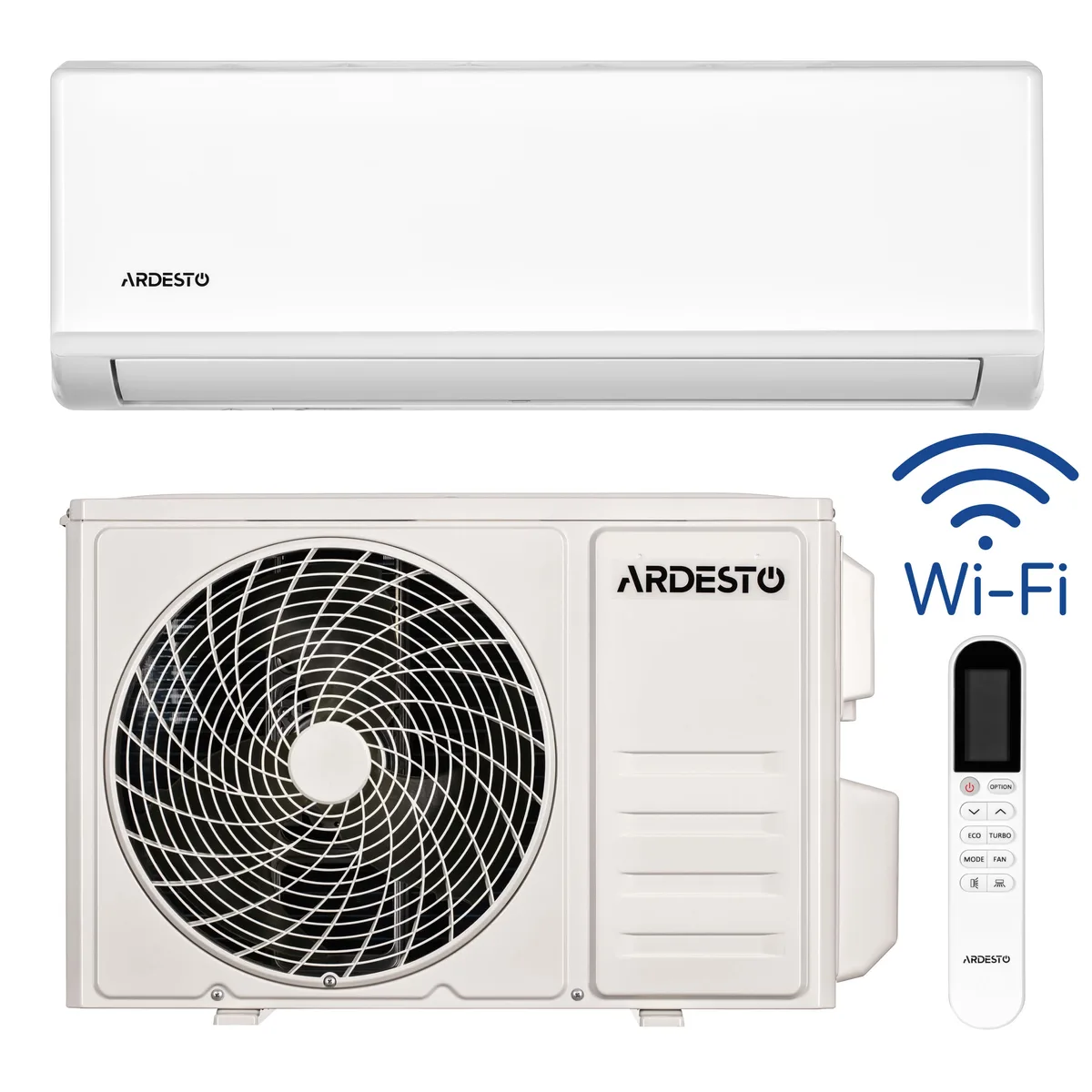 Кондиціонер ARDESTO CoolSmartPro на 55 м2 з інвертором 18000 BTU (5.1 кВт), клас енергоефективності A++/A+, робота до -25°С, з Wi-