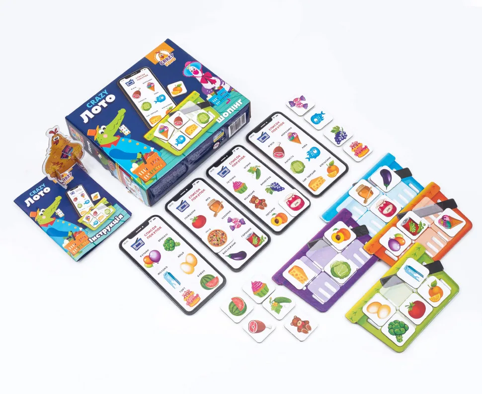 Дитяча настільна гра Vladi Toys картон 207х180х50 мм багатокольорова