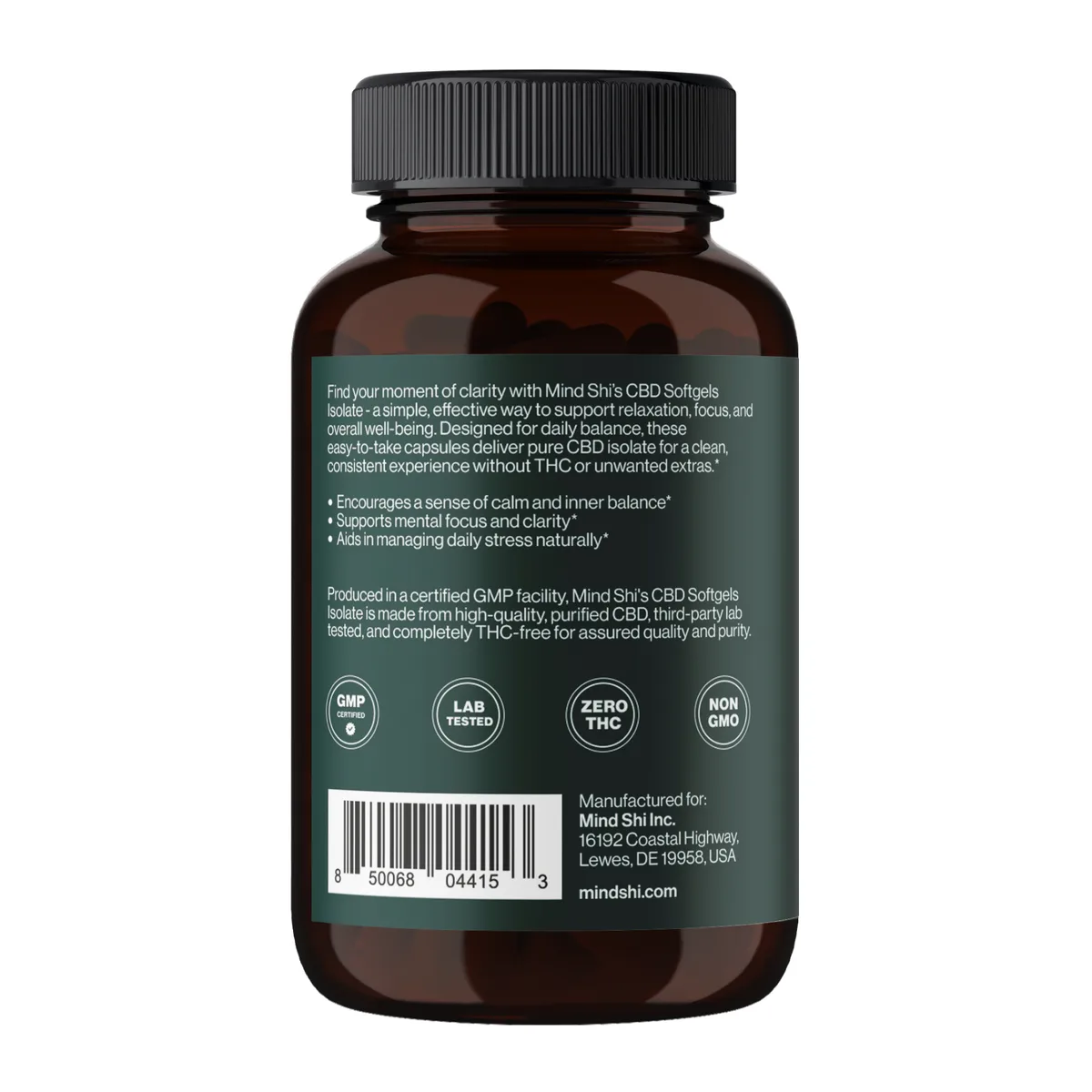 CBD Ізолят у м'яких капсулах 1500 мг 60 штук Конопляний екстракт